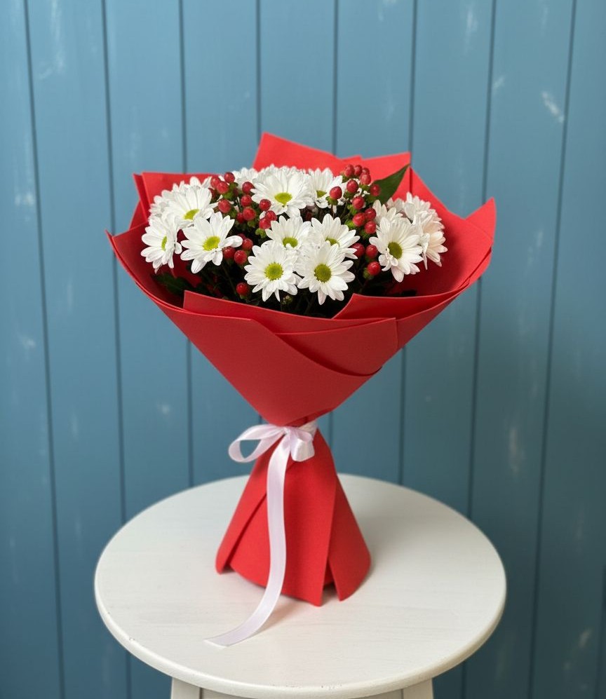 Букет цветов из: Хризантемы в Няндоме