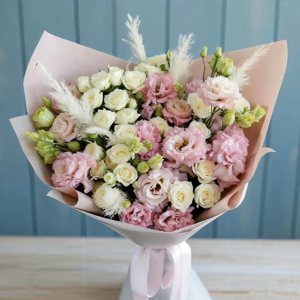 Букет цветов из: Альстромерии и Розы в Няндоме