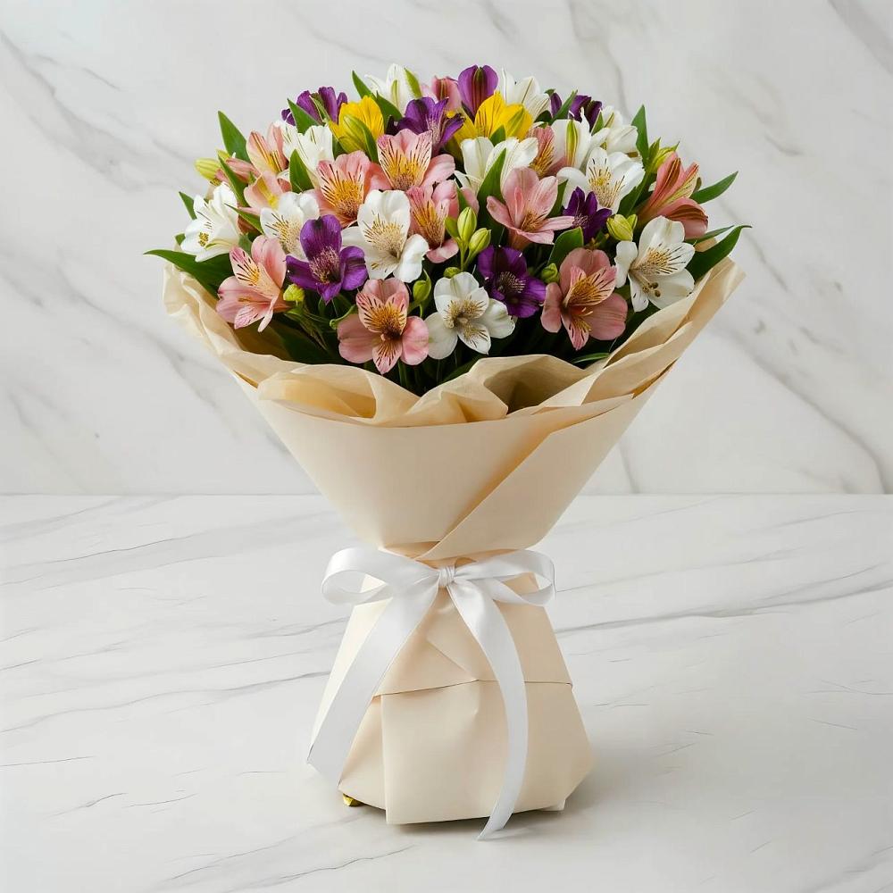 Букет цветов из: Альстромерии в Няндоме