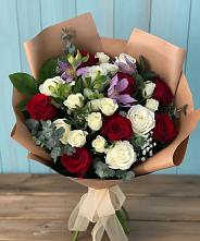 Букет цветов из:  Розы и Альстромерии #REPLACE_PRED# Няндоме