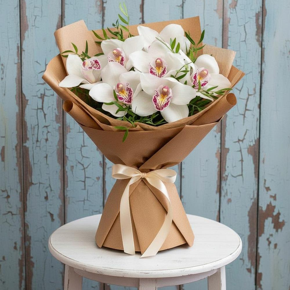 Букет цветов из: Орхидеи и Розы в Няндоме