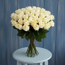 Букет 51 Белая роза Эдлесс Лав в Няндоме