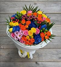 Букет цветов из:  Розы и Хризантемы в Няндоме