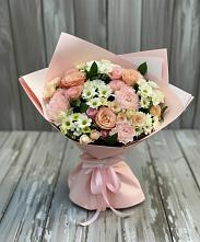Букет цветов из:  Гвоздики, Розы и Хризантемы в Няндоме