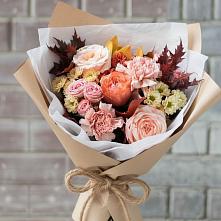 Букет цветов из:  Гвоздики, Хризантемы и Розы в Няндоме