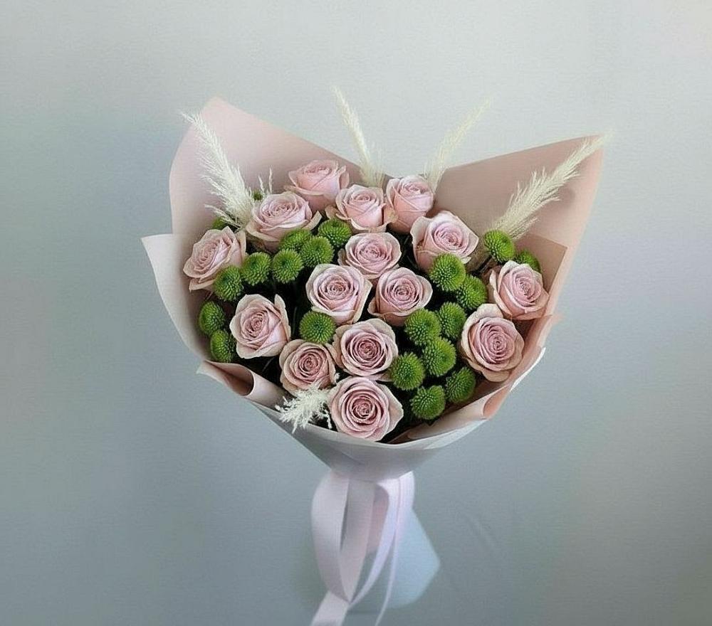 Букет цветов из: Розы и Хризантемы в Няндоме