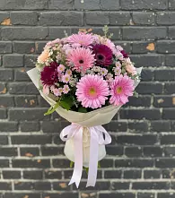 Букет цветов из:  Герберы и Хризантемы в Няндоме