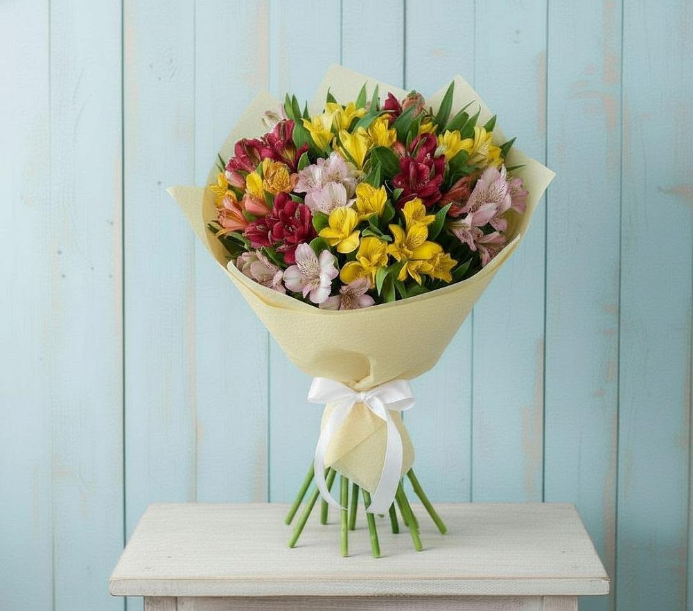 Букет цветов из: Альстромерии в Няндоме