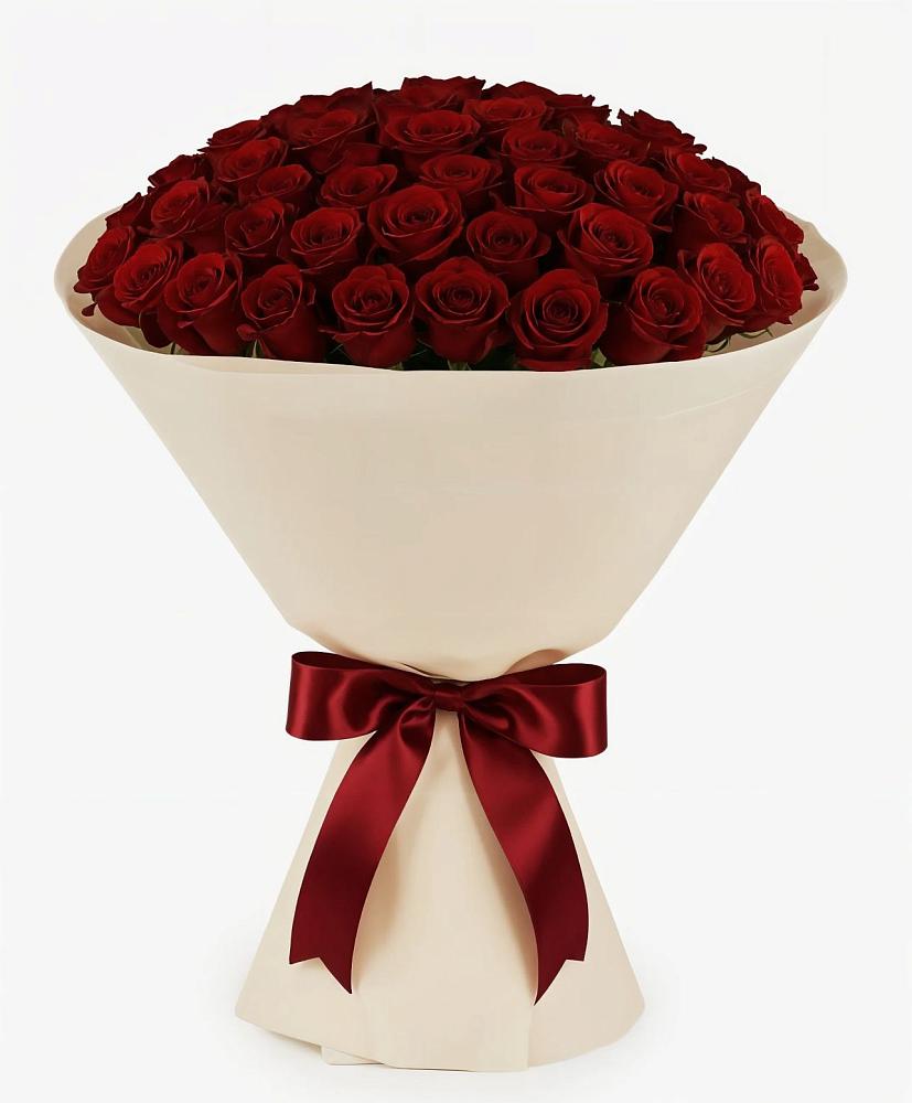 Букет 101 Бордовая роза Блэк Бакарра в Няндоме