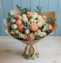 Букет цветов из:  Альстромерии и Розы в Няндоме