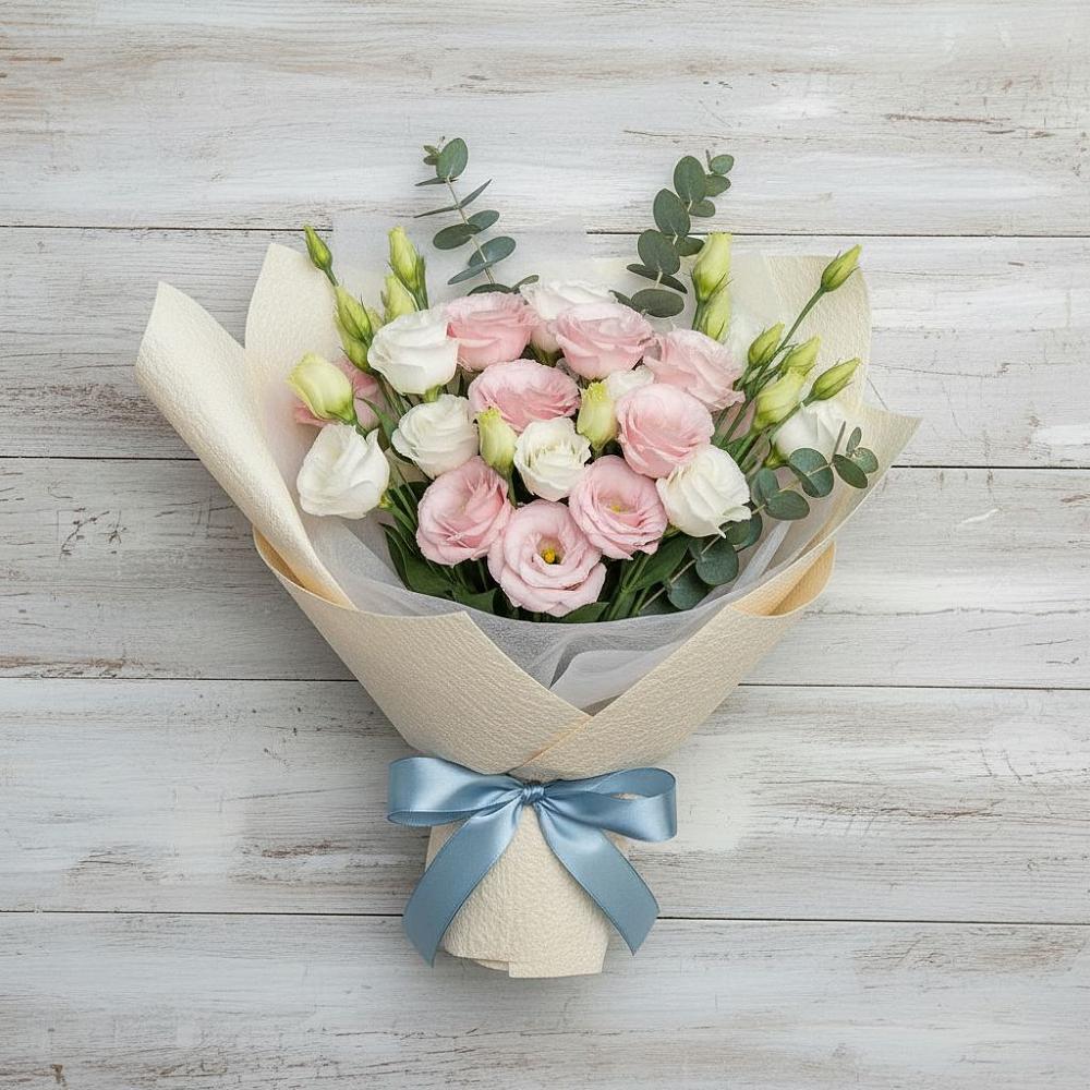 Букет цветов из: Лизиантусы в Няндоме